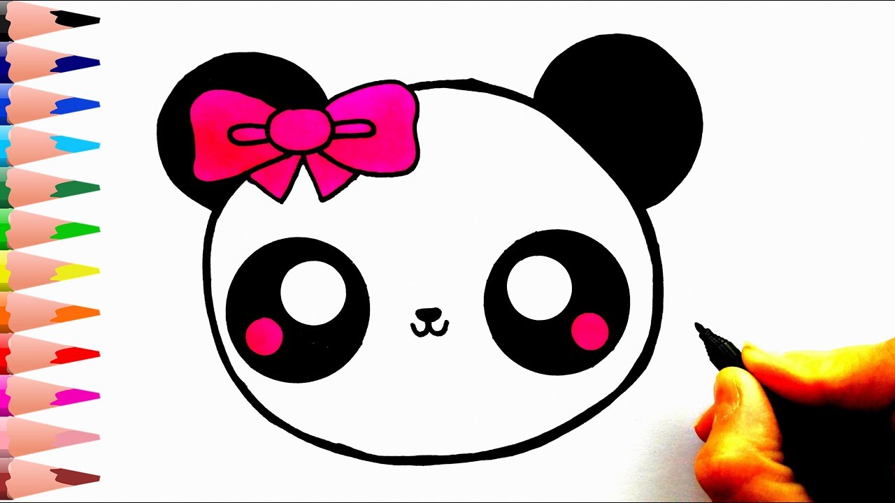 Sevimli PANDA Nasıl Çizilir? - How To Draw a Cute Panda - YouTube