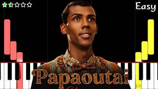 Papaoutai afro Soul  Stromae  Easy Piano Tutorial