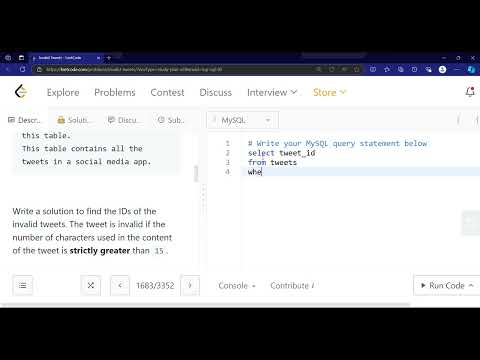 LeetCode SQL: Invalid Tweets | SQL Query Explained