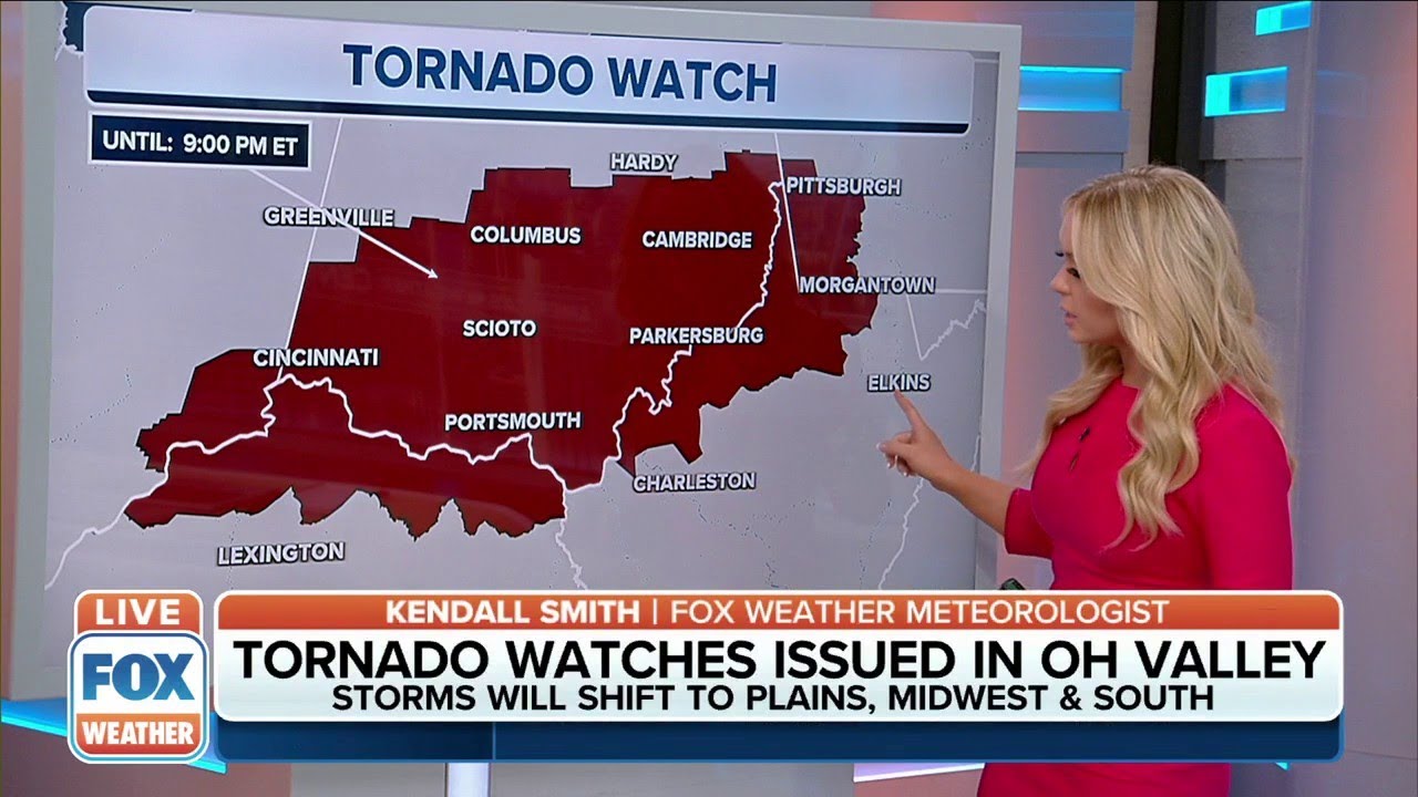 Tornado Watches Issued In Ohio Valley Until Tuesday Evening