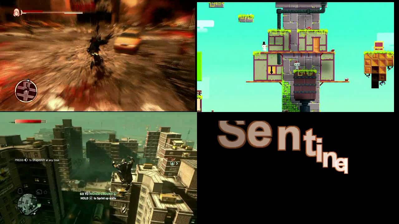 Prototype Vs Prototype 2 Vs FEZ Xbox 360 Video Comparison 720p HD 