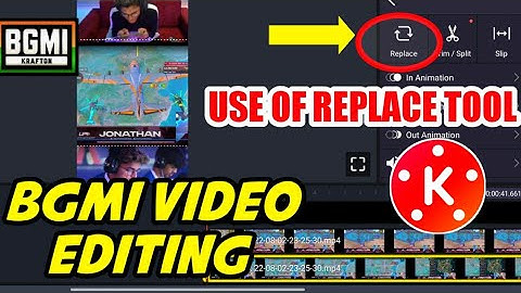 KINEMASTER USE OF REPLACE TOOL | REPLACE TOOL | BGMI VIDEO EDITING
