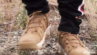 air more uptempo flax on feet