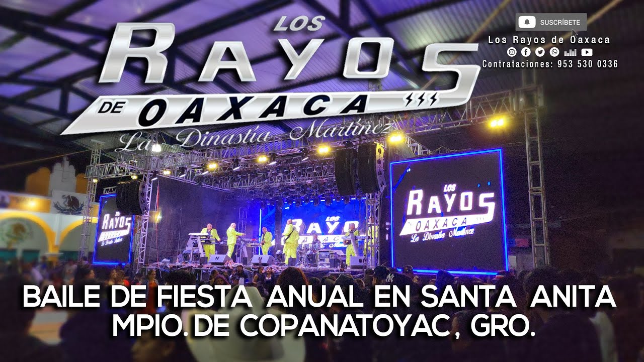 PRESENTACION DE LOS  RAYOS DE OAXACA BAILE DE FIESTA ANUAL EN SANTA ANITA MPIO. DE COPANATOYAC GRO.