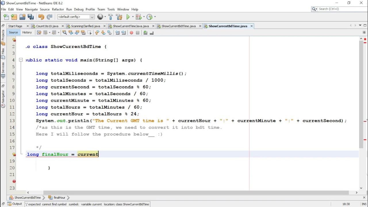 A JAVA PROGRAM TO SHOW THE CURRENT GMT TIME & THE BANNGLADESH LOCAL ...