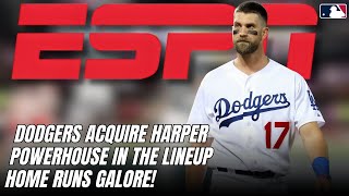 BLOCKBUSTER: BRYCE HARPER unveiled by the DODGERS — home runs on arrival | Dodgers News