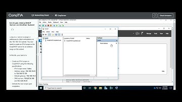 Testout | Network + | 6.4.5 Lab: Add a DHCP Server on Another Subnet