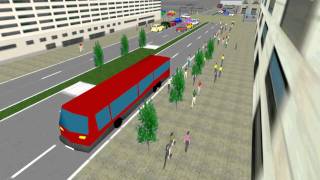 Aimsun Pedestrian & Busstop 3D