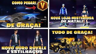 URGENTE!! VERIFICADO PARA TODOS! NOVAS SKINS DE GRAÇA, NOVO OURO ROYALE E ESTILHAÇOS, NOVIDADES FF