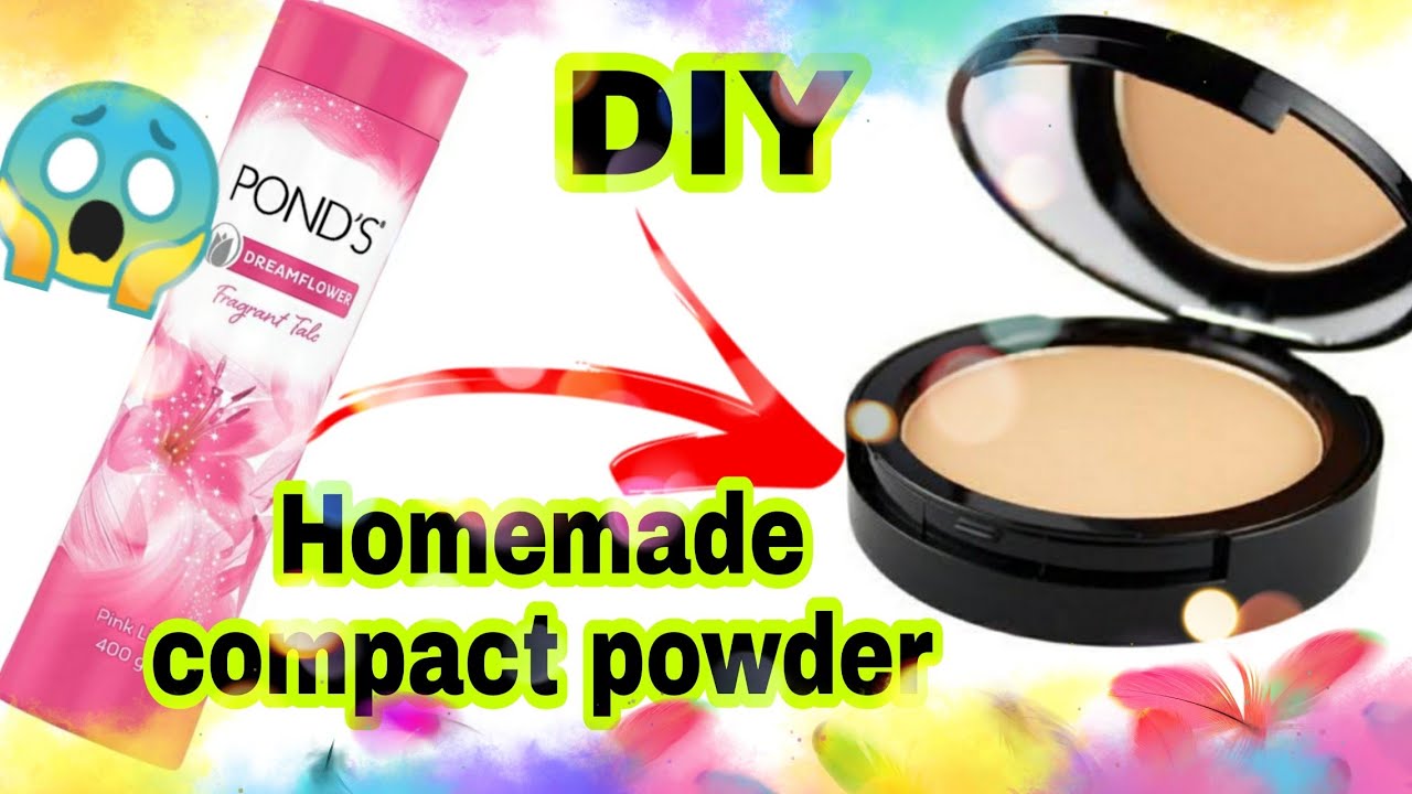 How to make compact powder at home DIY Compact powder Compact powder ghar par kaise banaye