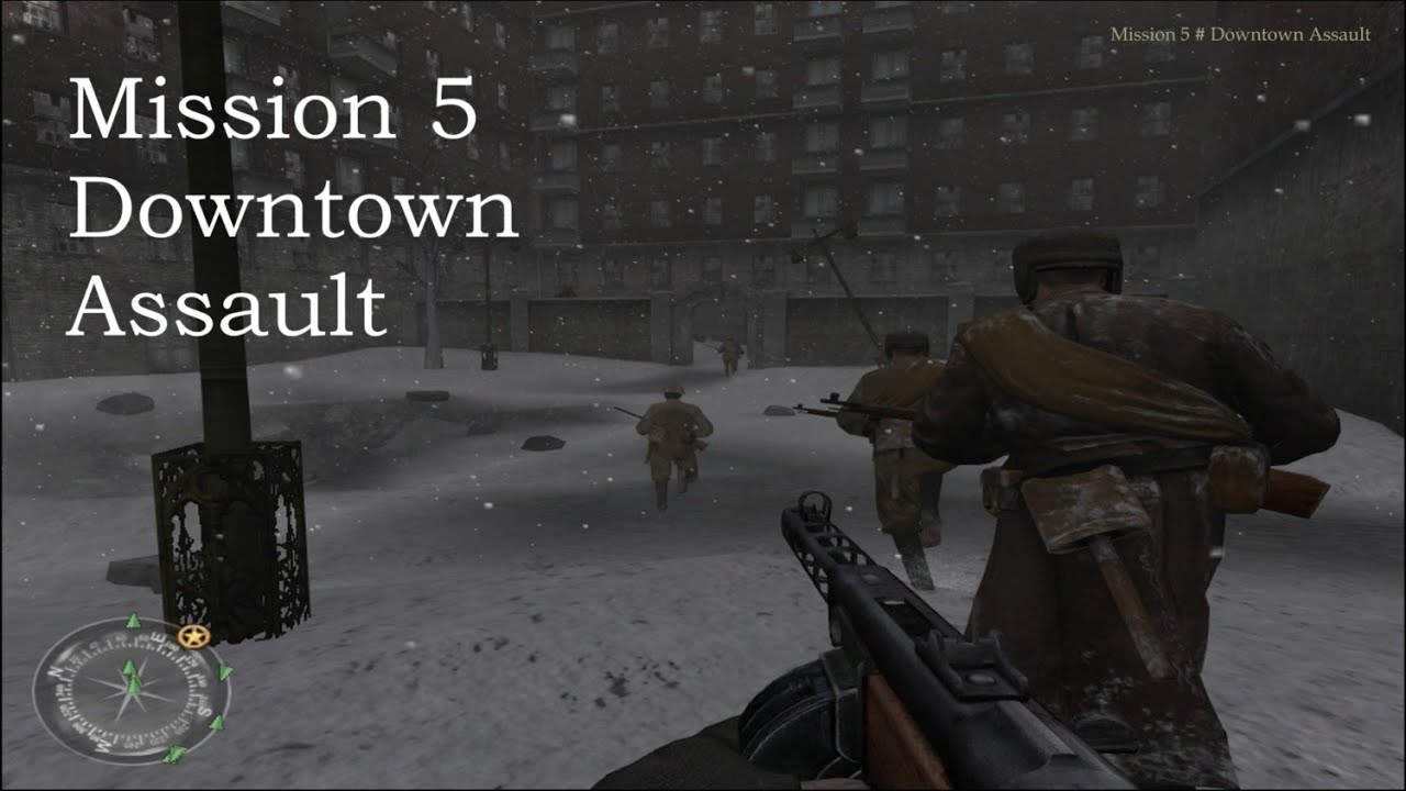 Call of Duty 2 Gameplay Walkthrough | Russian Campaign - Mission 5 Downtown Assault