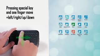 H18  Mini Wireless Touchpad & Keyboard