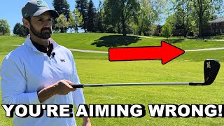 Easy AIM FIX! I Use This On EVERY Golf Swing