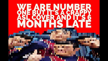 We are number one but it