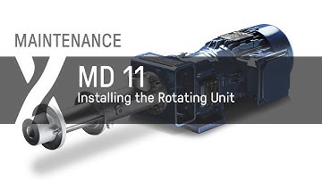Maintenance: MD - 11 - Installing the Rotating Unit