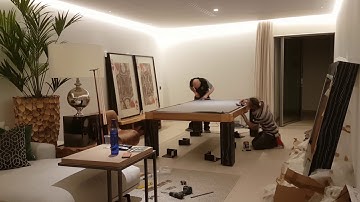 Apex American Pool Table Installation (time-lapse video)