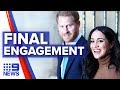 Former palace insider discusses Harry and Meghan’s final royal engagement | Nine News Australia
