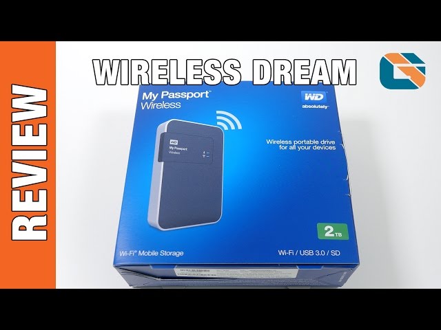 Western Digital My Passport Wireless Hard Drive Unboxing Benchmark & Review