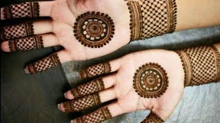 Eid/Rakhi Special Stylish Mehndi Design*Simple Front Hand Mehndi Design*गोल टिक्क मेहंदी डिजाइन2020