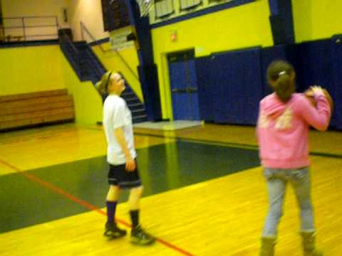 Playing Basketball with Krystee