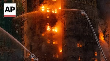 Hong Kong apartment buildings fire leaves at least 44 dead, 279 missing