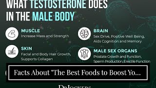 Facts About &quot;The Best Foods to Boost Your Testosterone Levels Naturally&quot; Uncovered