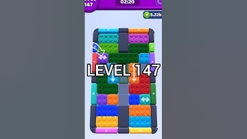 Color Block Jam 147.  #gaming #gamewalkthrough #gametips