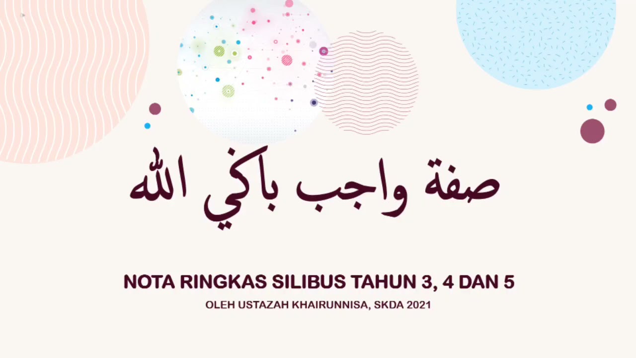 UPKK - SIFAT WAJIB BAGI ALLAH. 8 SIFAT WAJIB BAGI ALLAH UNTUK SILIBUS UPKK