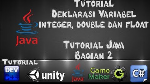 Tutorial Java dengan Netbeans - 2 Deklarasi Variabel Integer , Double dan Float