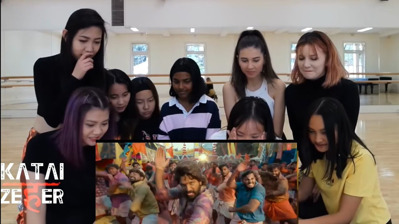 Girls Reaction on Pushpa songs ! KATAI ZEHER REACTION #alluarjun #pushpa