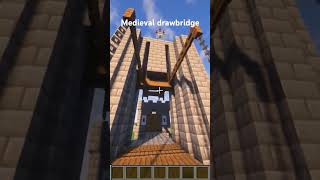 Medieval drawbridge made in Minecraft using the create mod and other stuff.#minecraft #medieval