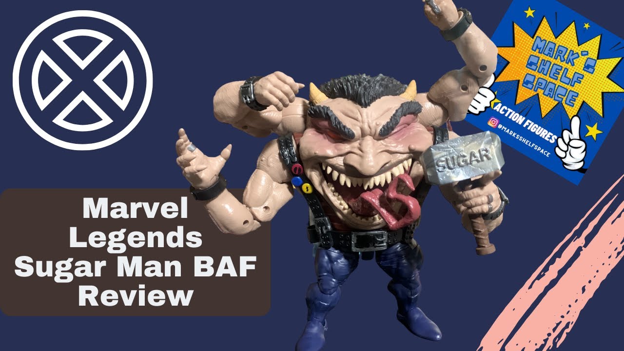 Marvel Legends Sugarman Build-a-Fig BAF Age of Apocalypse X-Men Action Figure Review and Build Video
