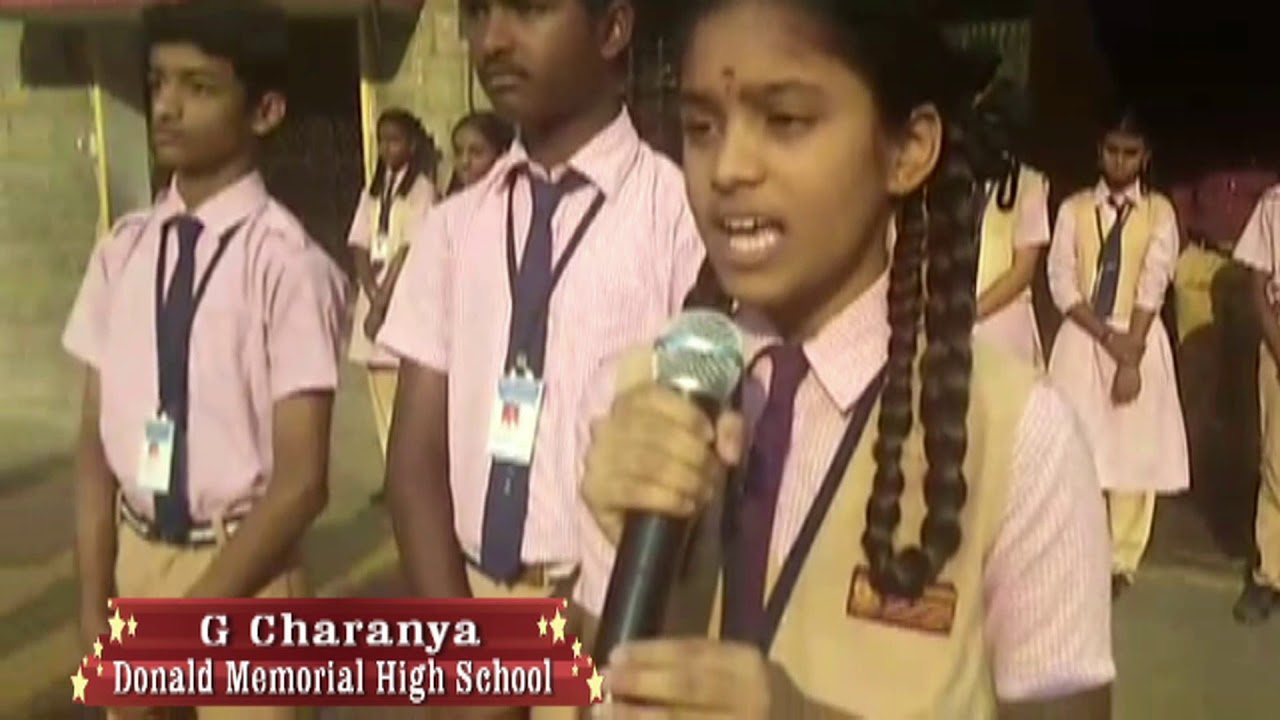 G Charanya - short speech on Teachers. 