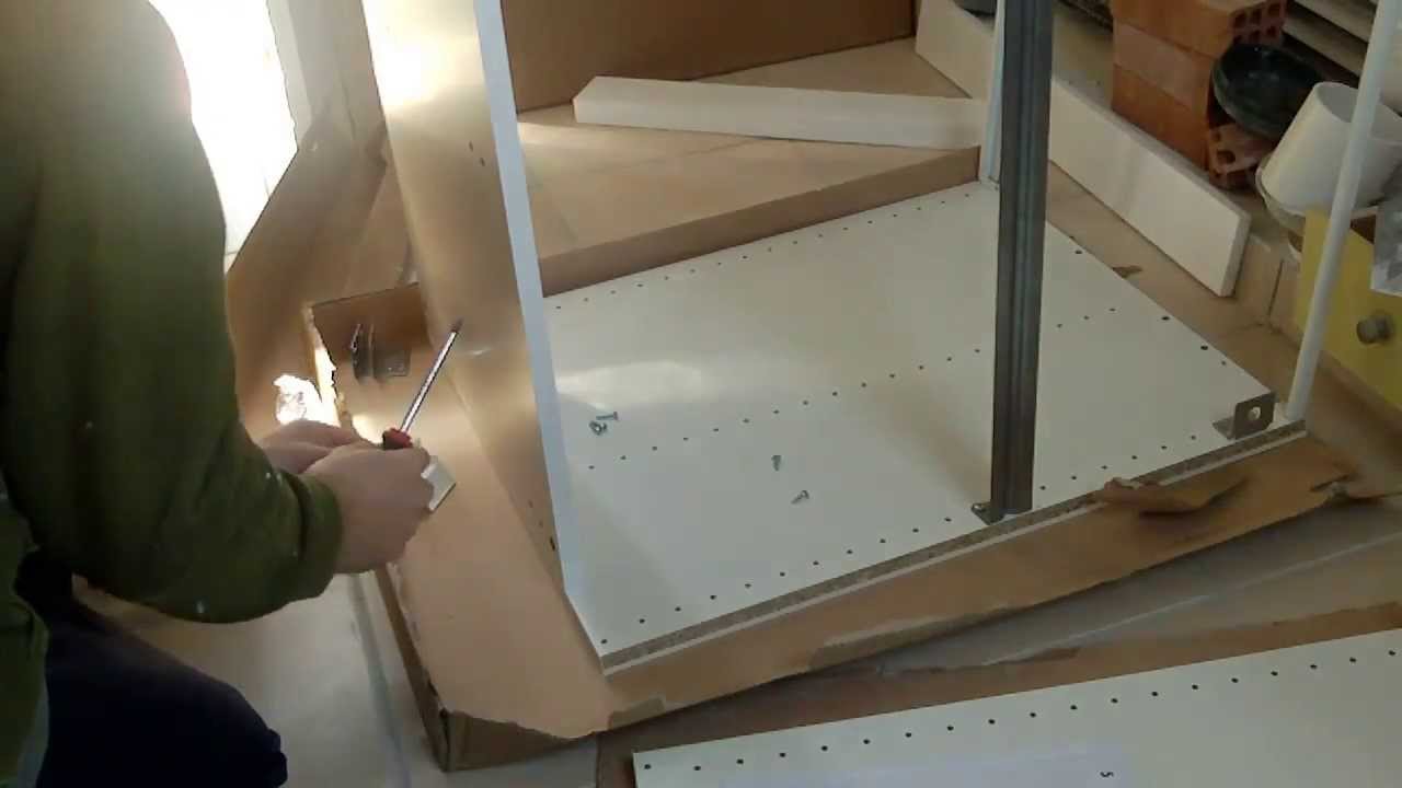 Τοποθέτηση ντουλάπι κουζίνας. How to install kitchen YouTube