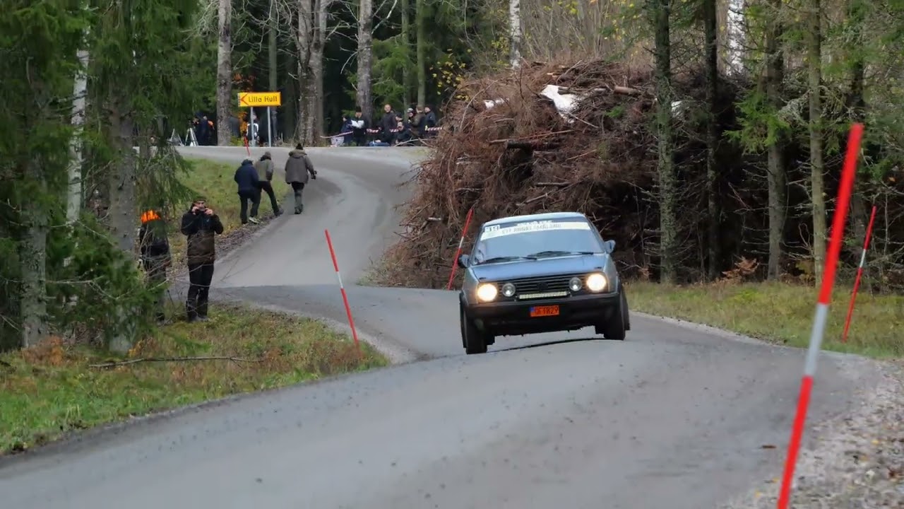 Novemberskölden 2025 SS 3 en bit innan mål. Fåtal bilar.