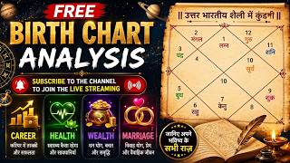 Live  Birth Chart Reading,  One Q. Free | 26-07-2026