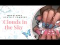 Watch me work | Butterfly 🦋 Clouds ☁️ Flower 🌸 Chrome 💿 Decals | Coffin Nails | Modelones Acrylics