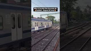 Sealdah Kalyani AC Galloping Local Overtake Budge Budge Naihati Local ...#viral #viralreels