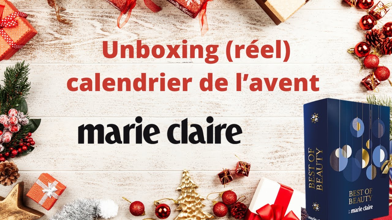 Unboxing (réel) Calendrier de l'Avent Marie-Claire 2023 #unboxing #