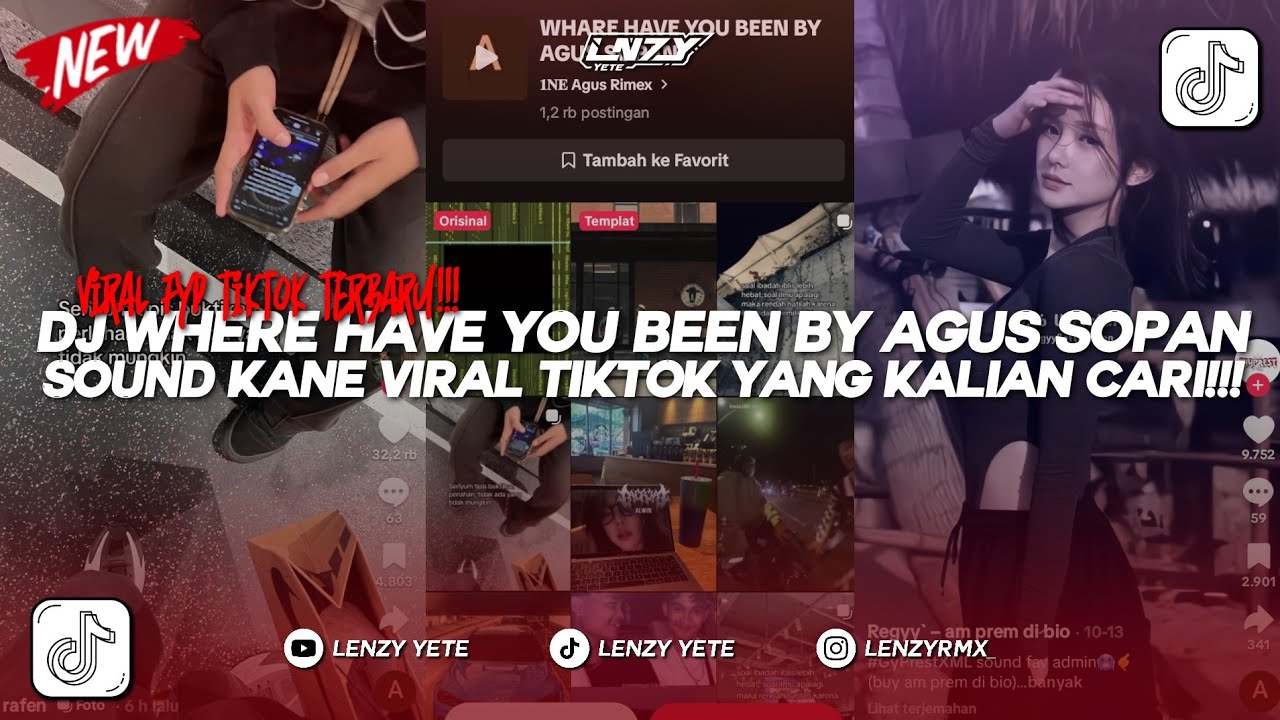 DJ WHERE HAVE YOU BEEN BY AGUS SOPAN | SOUND KANE VIRAL TIKTOK YANG KALIAN CARI!!!