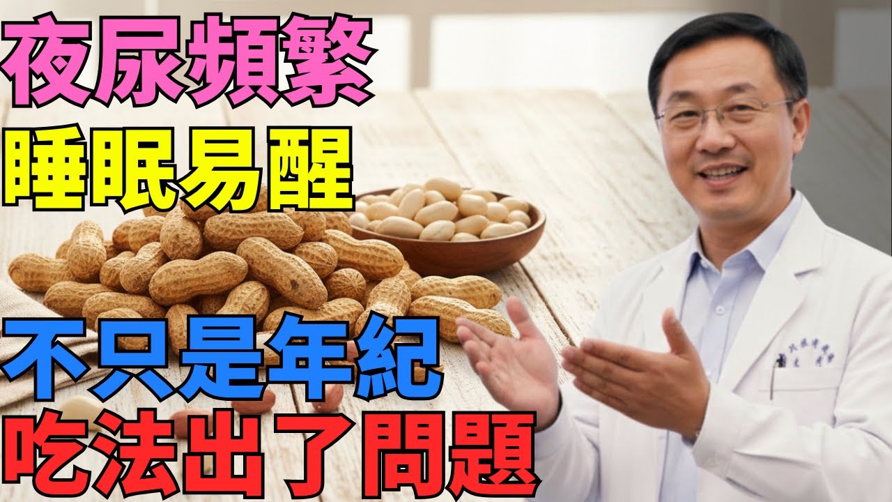 想減少夜尿、提升睡眠品質，需留意每日花生食用方式