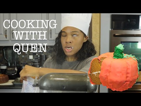 COOKING WITH CHEF QUEN: MAKING A PUMPKIN SHAPED...PUMPKIN CAKE