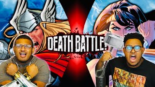 Thor VS Wonder Woman (Marvel VS DC Comics) | DEATH BATTLE! | Reaction