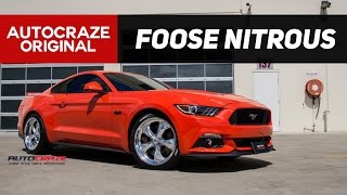 RAGING RED // Foose Nitrous Alloy Wheels // Ford Mustang Mag Wheels | AutoCraze