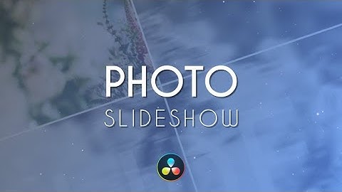 Photo Slideshow DaVinci Resolve Templates