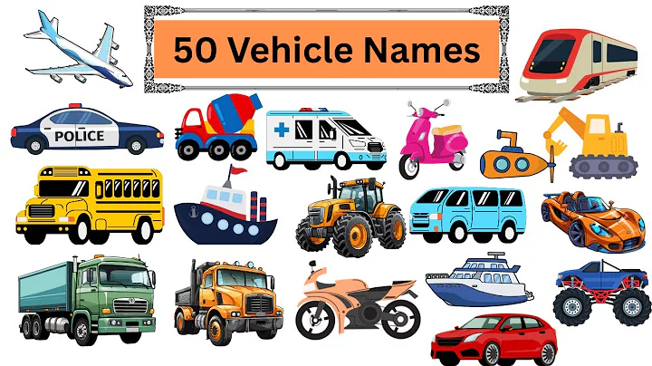 50 Vehicles Names in English | Types of Vehicles | Mode of Transport for kids | Vehicles Vocabulary