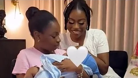 Sophia Momodu and her daughter Imade visit Prince Rakeem, Priscilla Ojo Mkambala’s baby #jumajux 