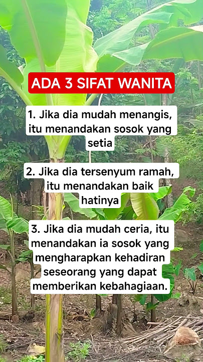Tiga Sifat Wanita #suamiistri #motivasi #shortvideo