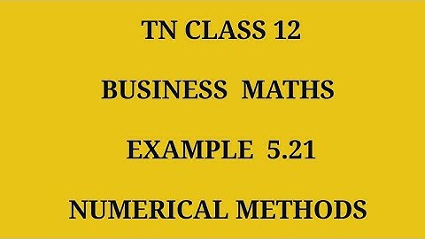 TN 12th Business maths chapter 5 example 5.21