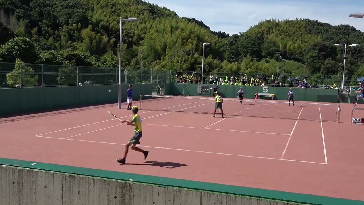 2022年IH ソフトテニス 男子個人 3回戦 小林駿介・吉田航 木更津総合(千葉) vs 小林剣心・宮田成将 尽誠学園(香川)